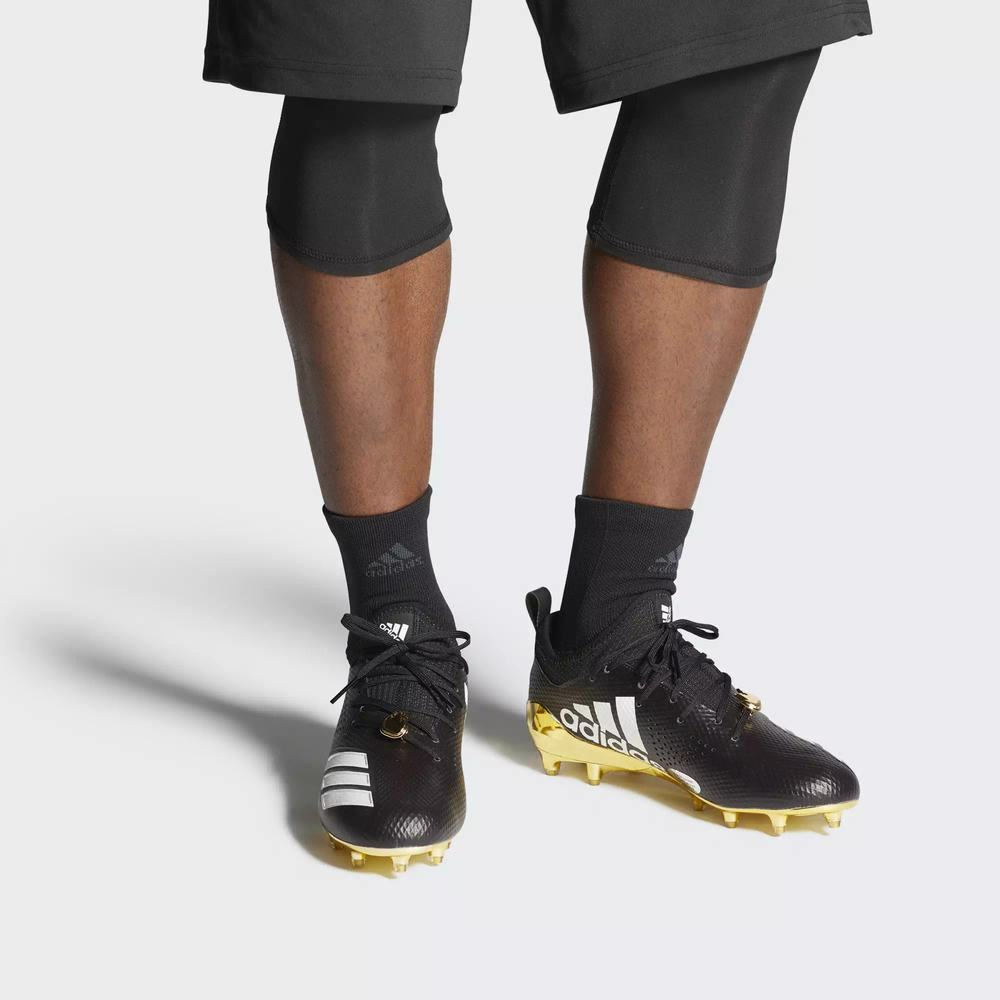 Adidas Adizero 5-Star 7.0 Adimoji Tacos de Futbol Negros Para Hombre (MX-79609)